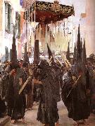 Joaquin Sorolla Seville s Holy Week oil